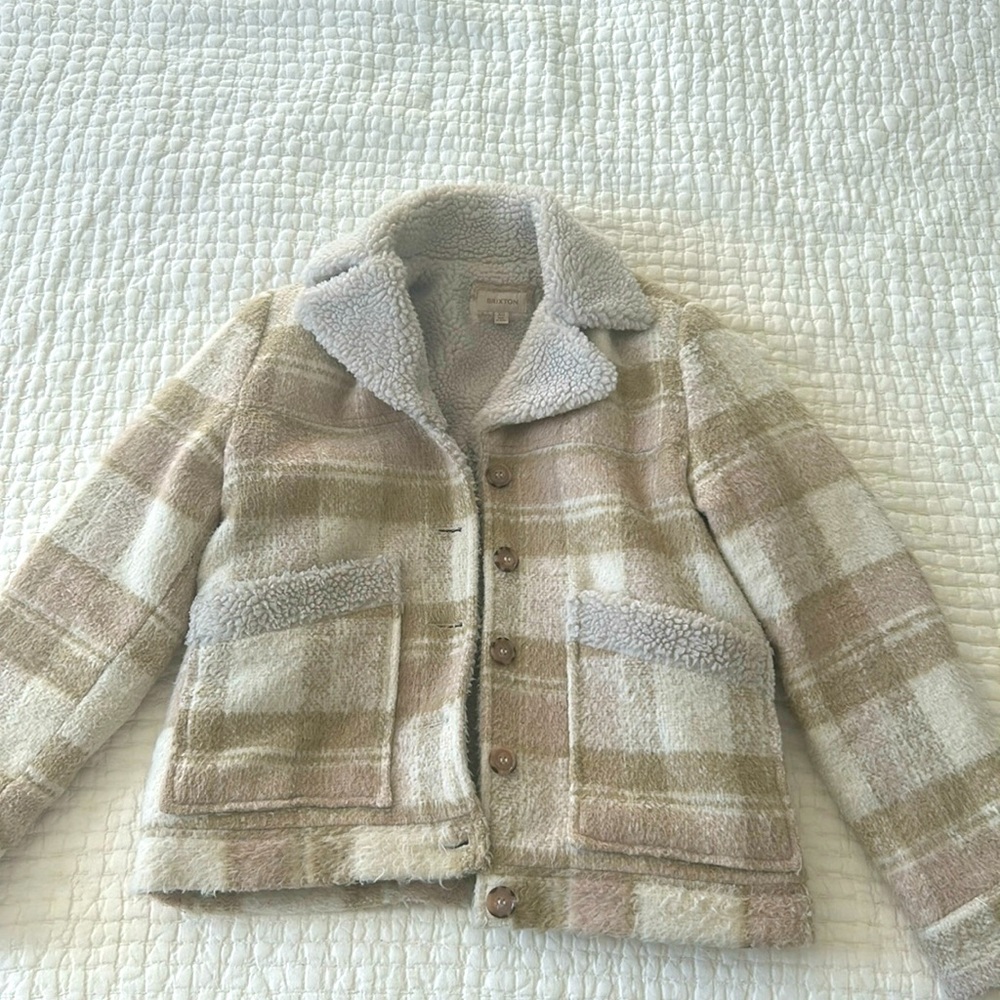Brixton Sherpa lined peacoat